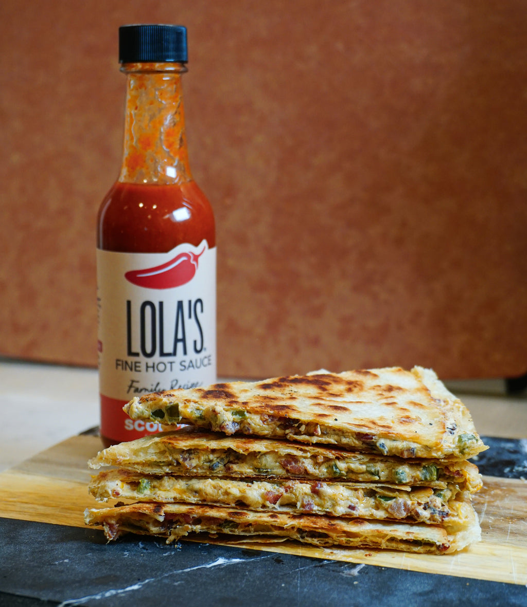Bacon Jalapeño Popper Quesadilla! 🥓🫑 – Lola's Fine Sauces