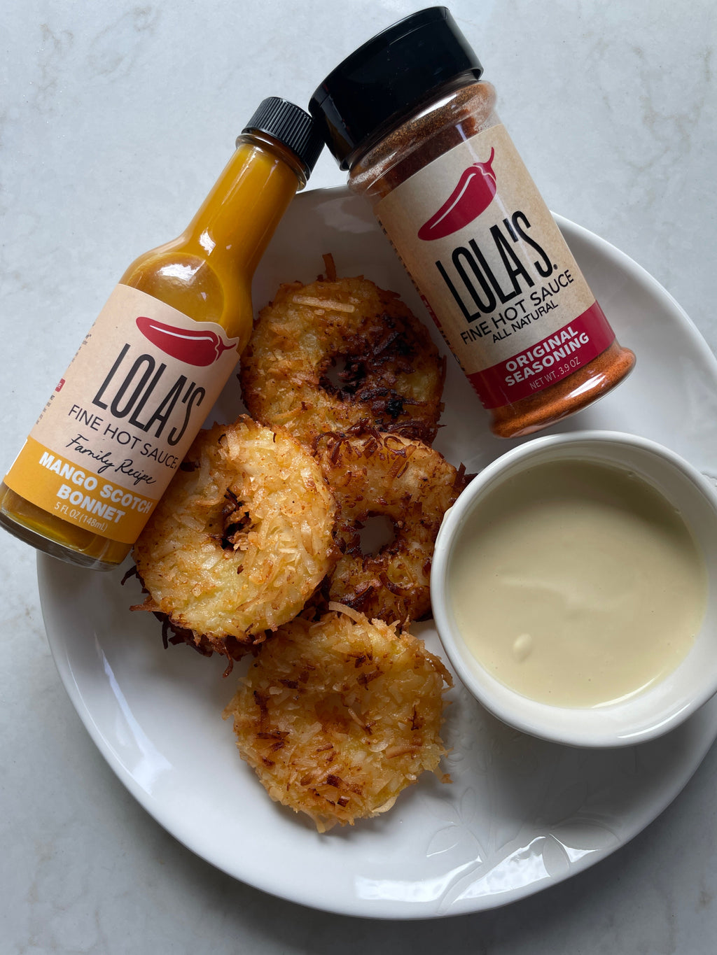 FRIED PINEAPPLE RINGS 🍍 – Lola's Fine Sauces
