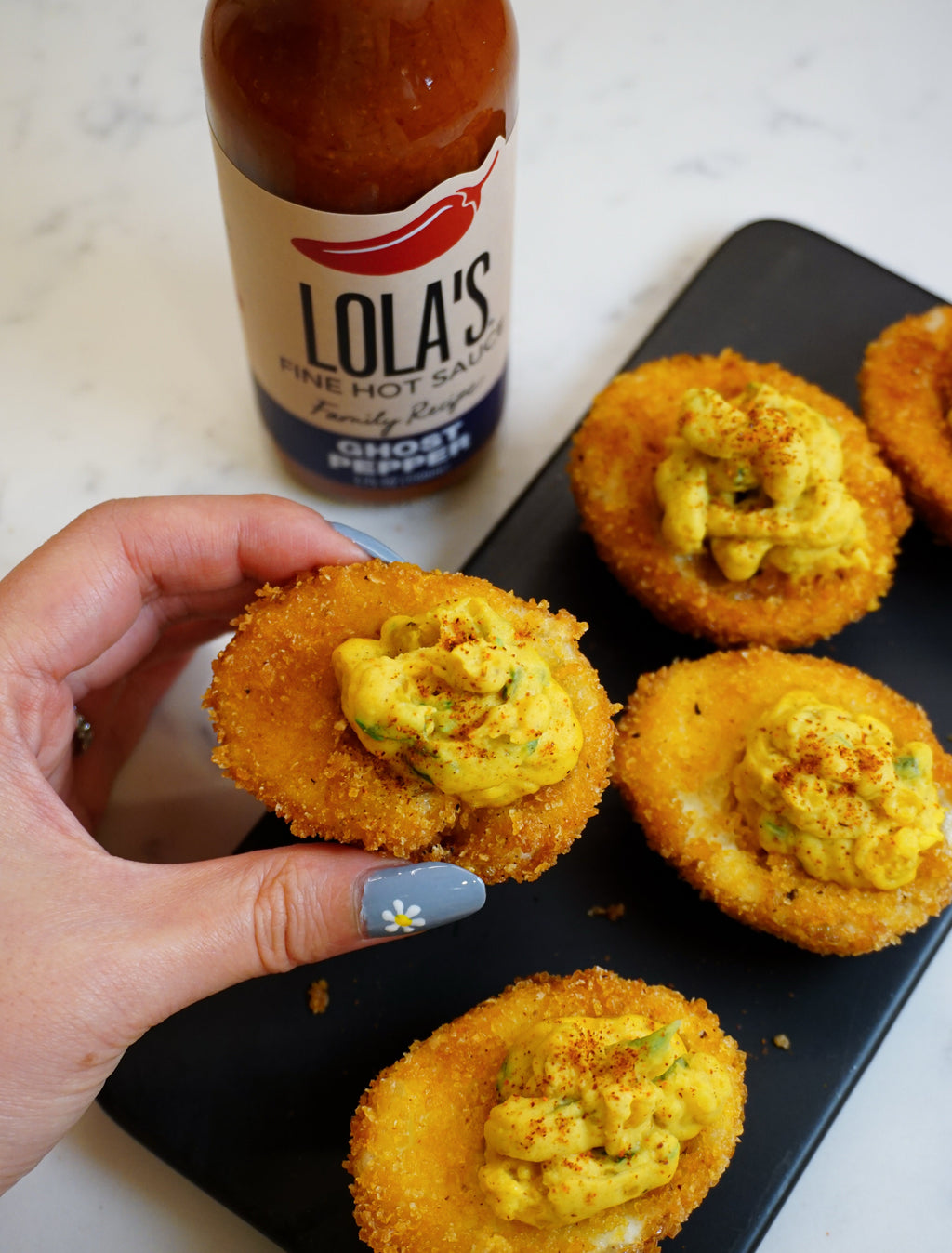 Cajun Style Fried Deviled Eggs! 🥚 – Lola's Fine Sauces