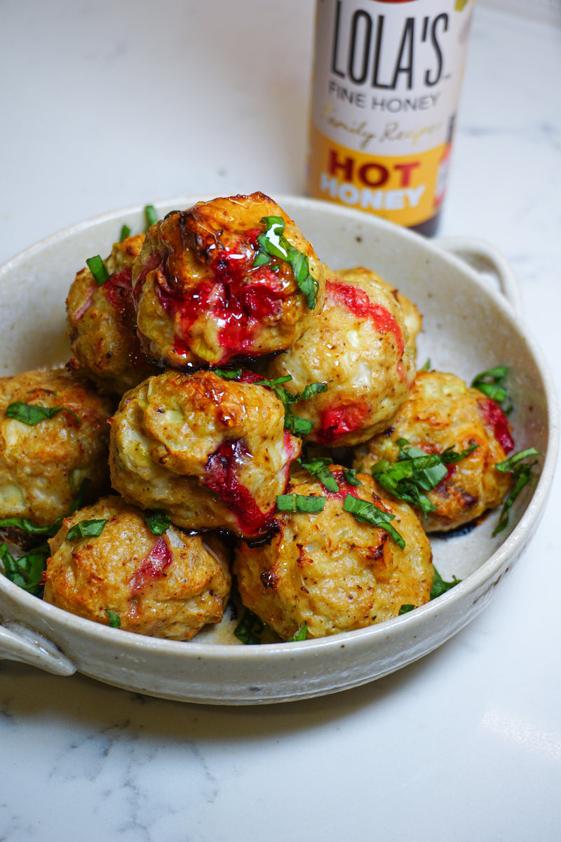 SPICY TURKEY CRANBERRY STUFFING BALLS 🦃🍯