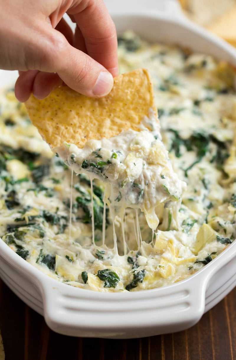SPICY SPINACH ARTICHOKE DIP!