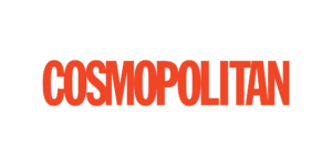 A close-up of cosmopolitan logo on a white background.