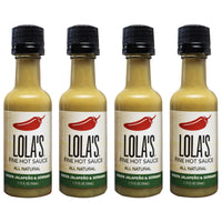 Lola's Green Jalapeño & Serrano 1.75 oz. Mini Bottle 4 Pack