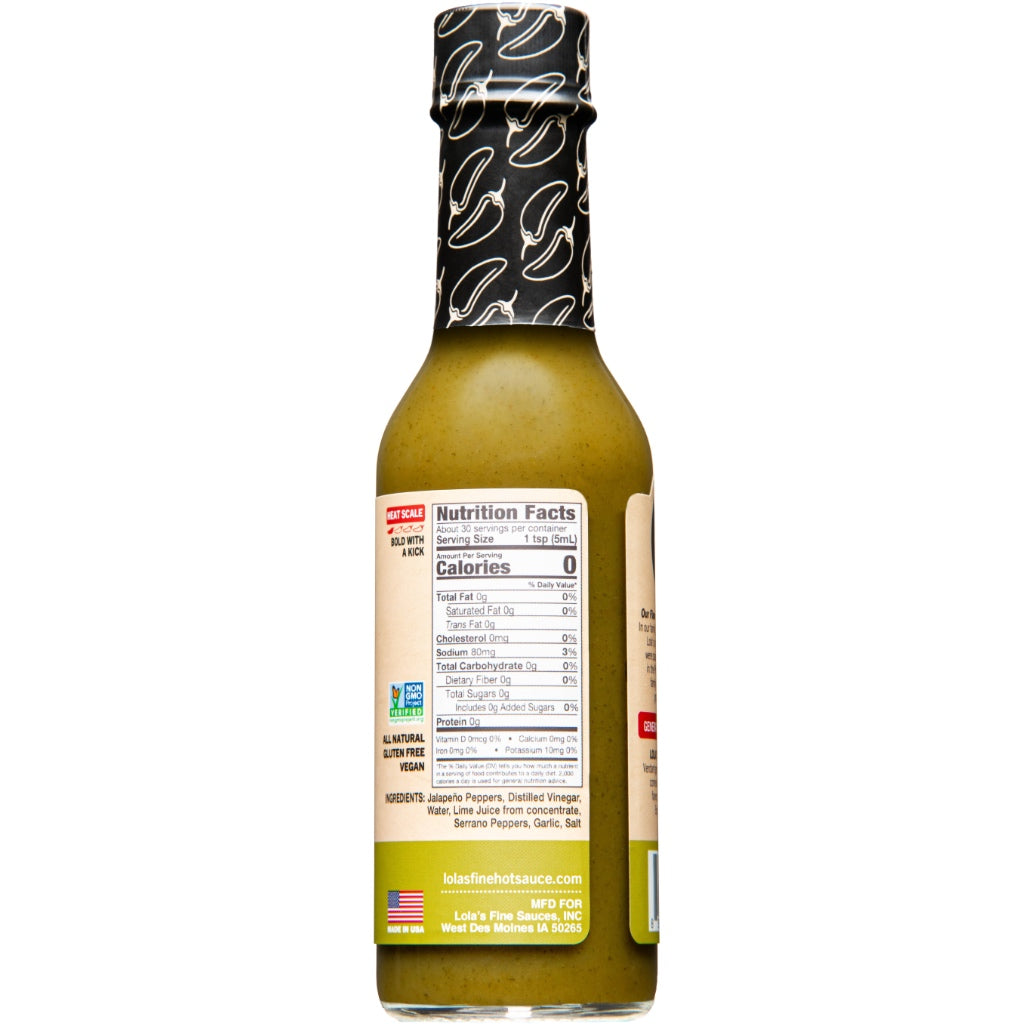 Lola's Green Jalapeño and Serrano Sauce
