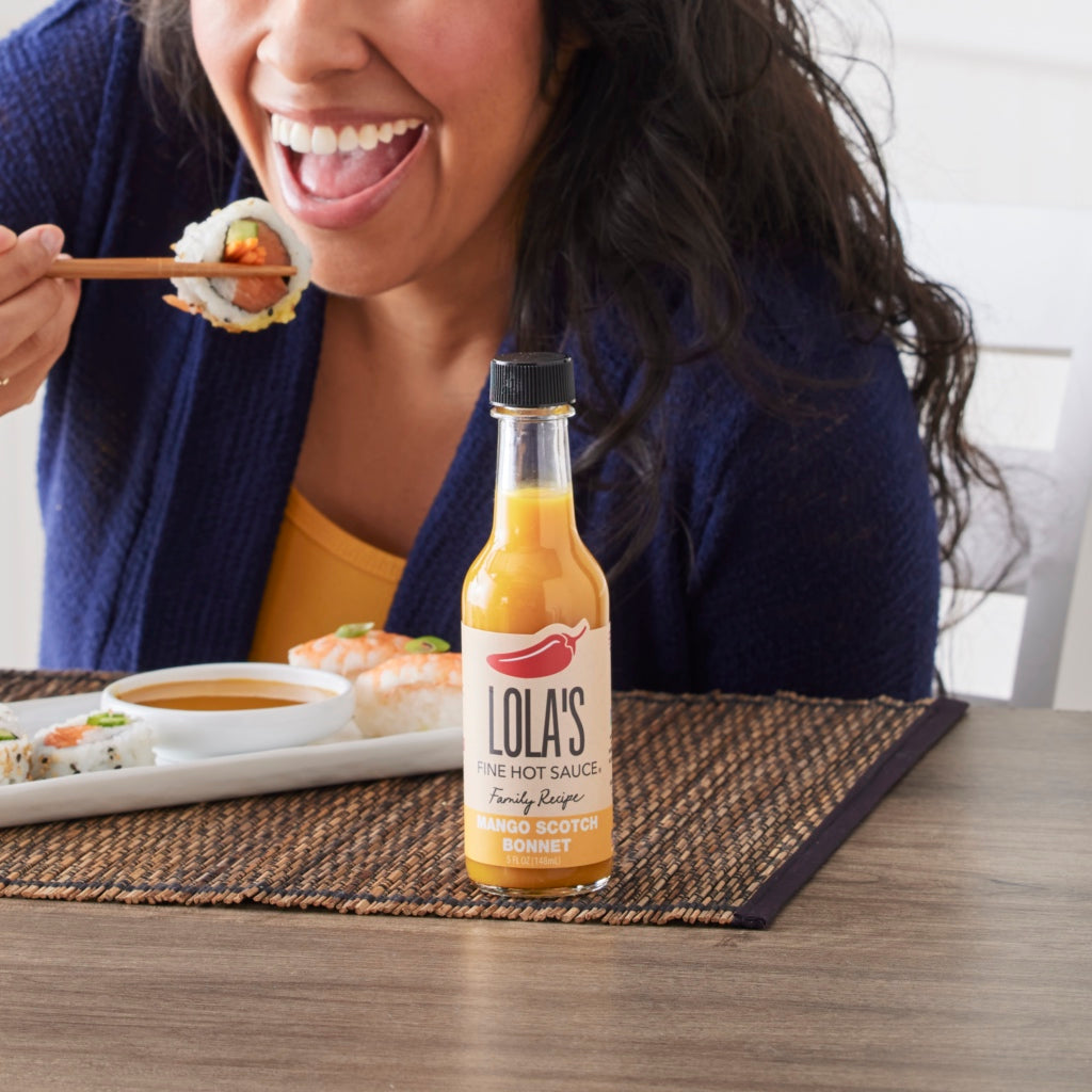 Lolas Mango Ginger Scotch Bonnet Hot Sauce - Authentic Flavor