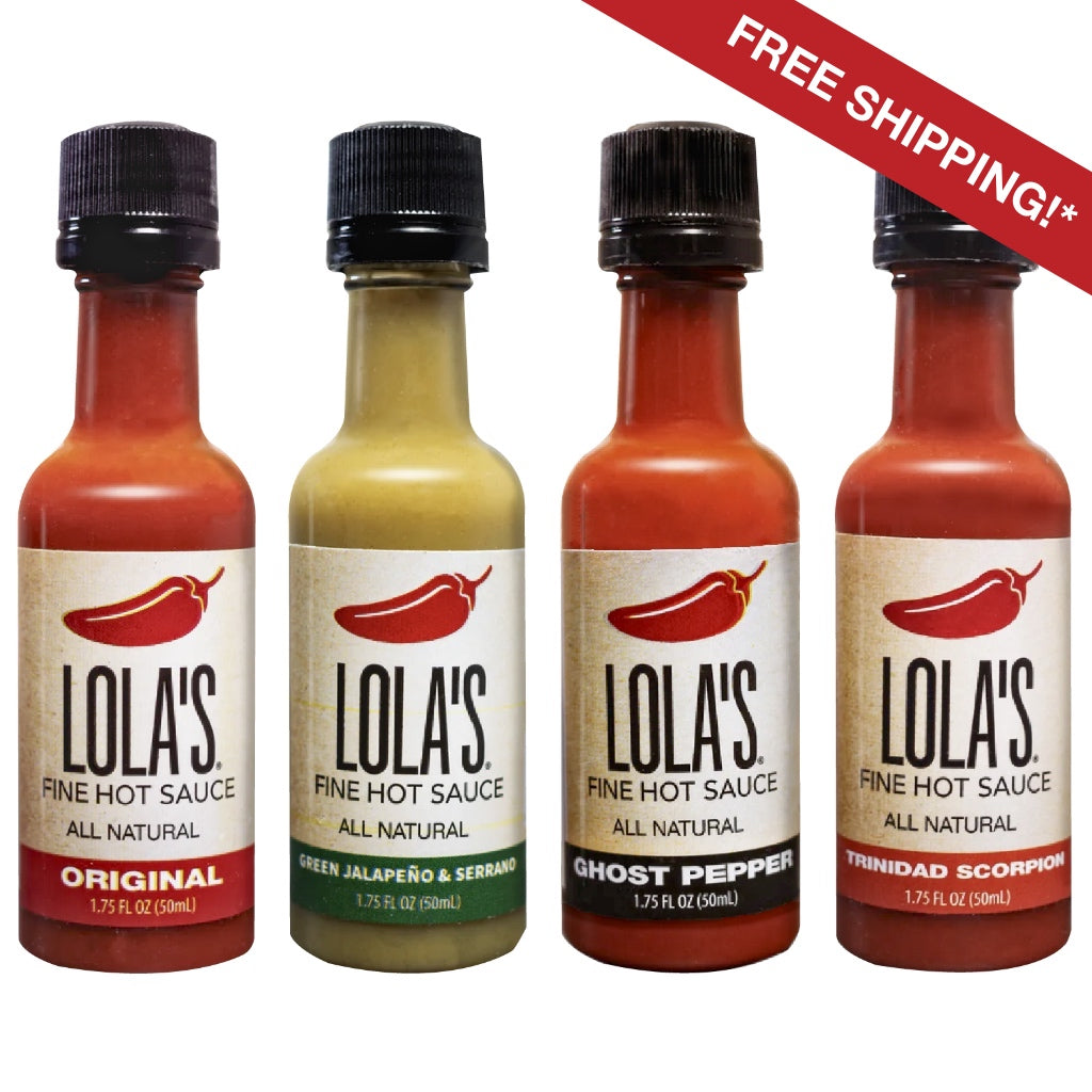 Lola's Hot Sauce 1.75oz Mini Bottle Variety Pack