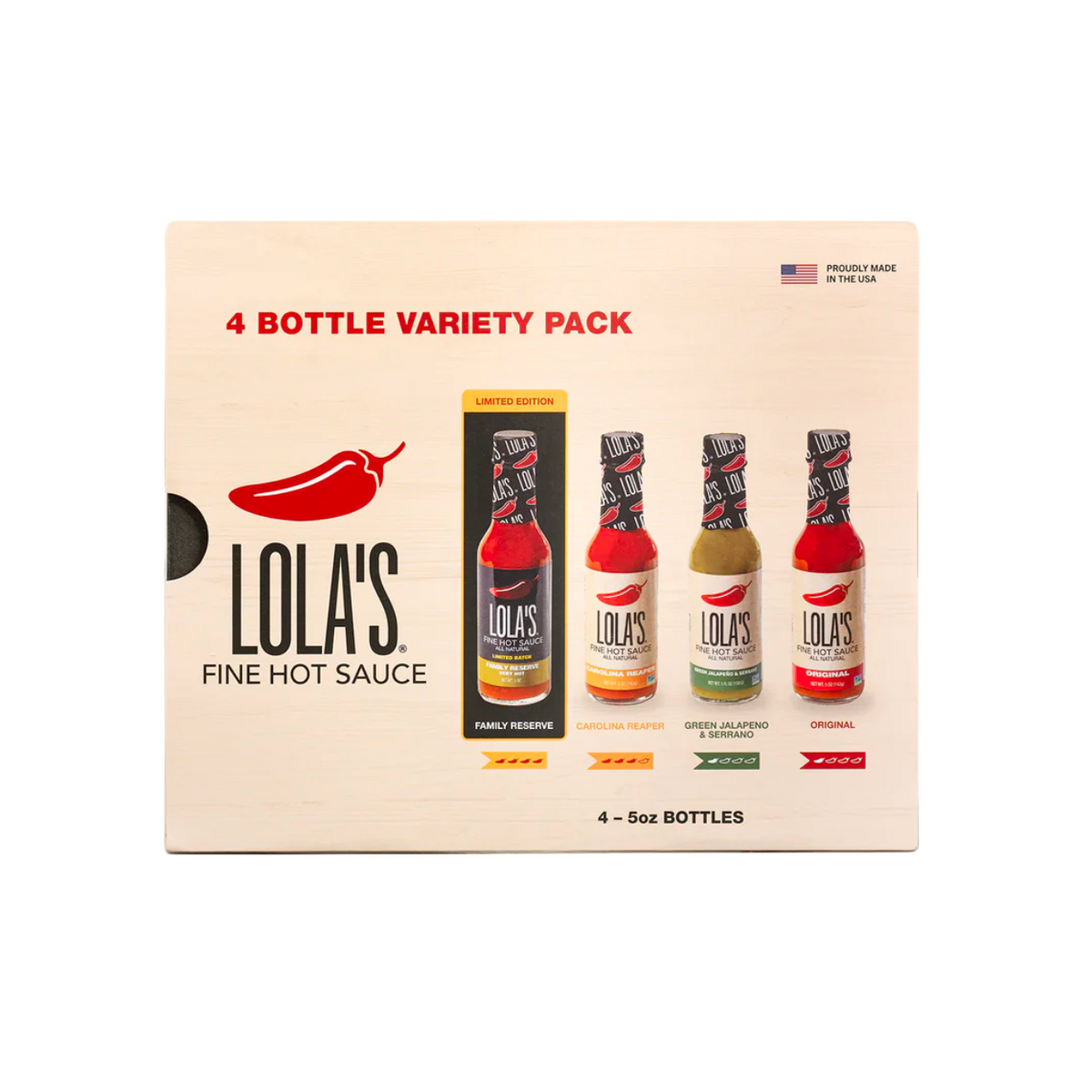 Lola’s Fine Hot Sauce Gift Set (4-pack)