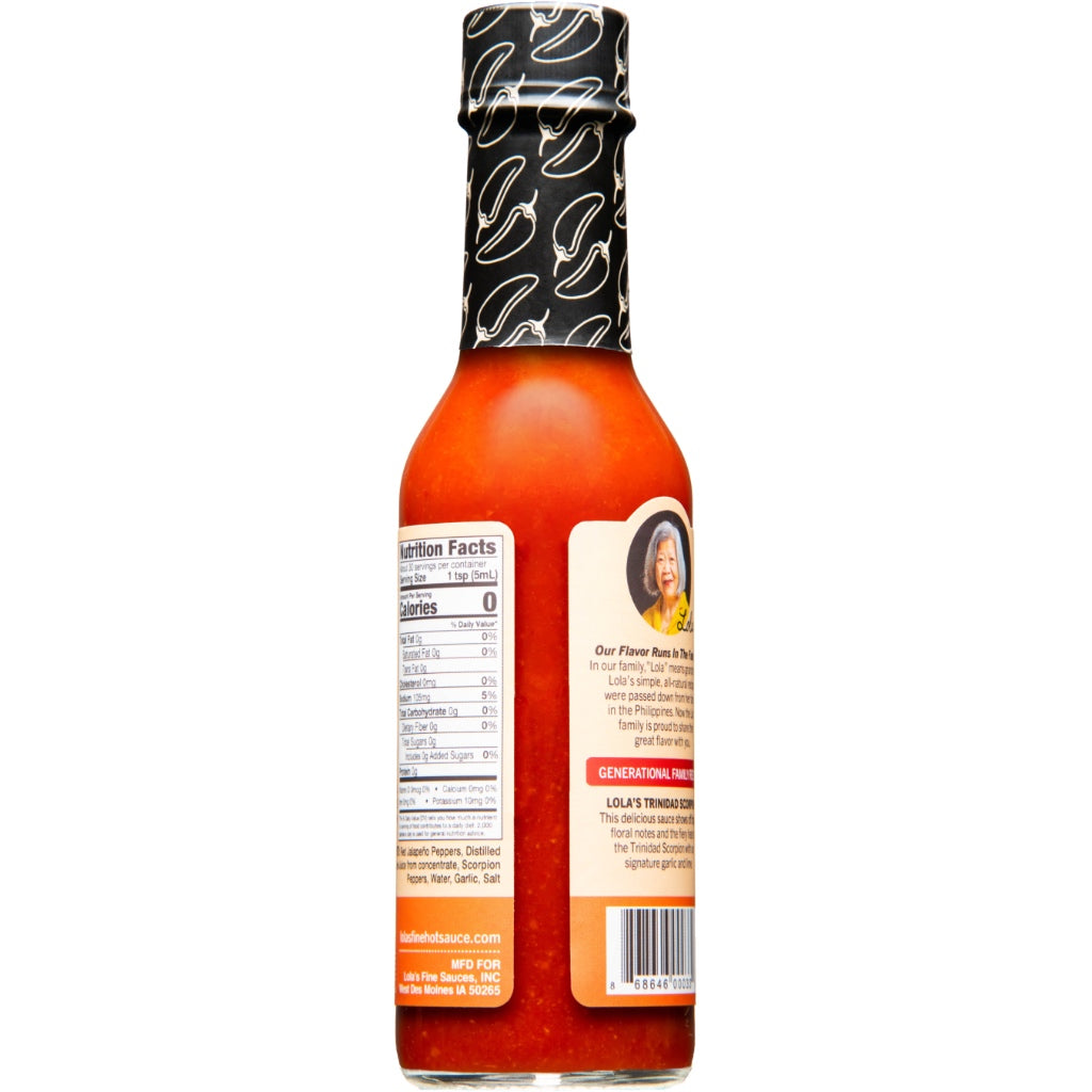 Lolas Trinidad Scorpion Hot Sauce | Authentic & Fiery Flavor